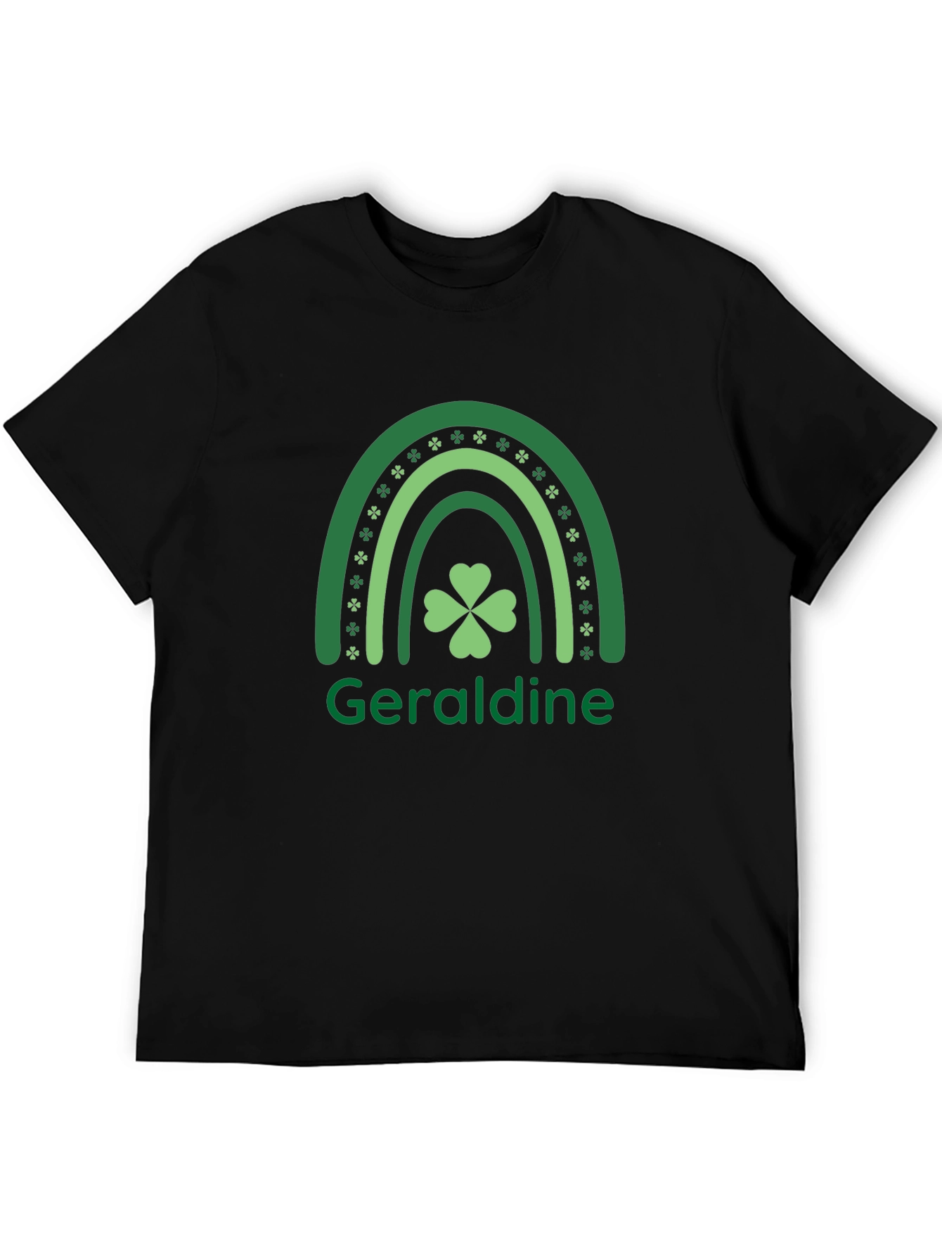 Geraldine St. Patricks Day Rainbow Clover T-Shirt