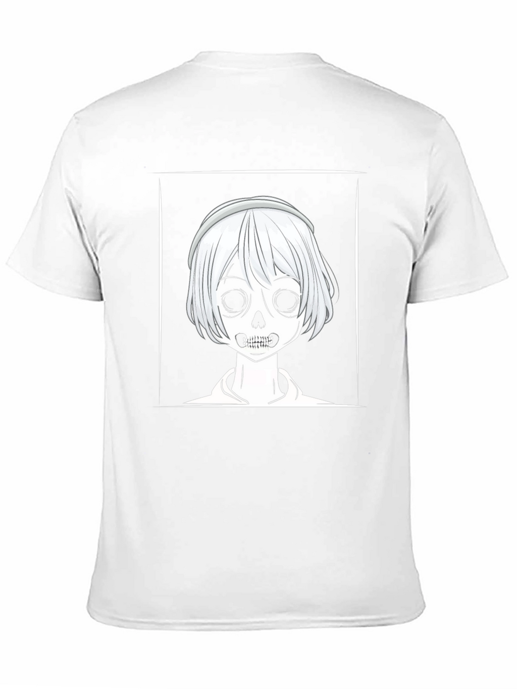 Skull Anime Graphic Black T-Shirt