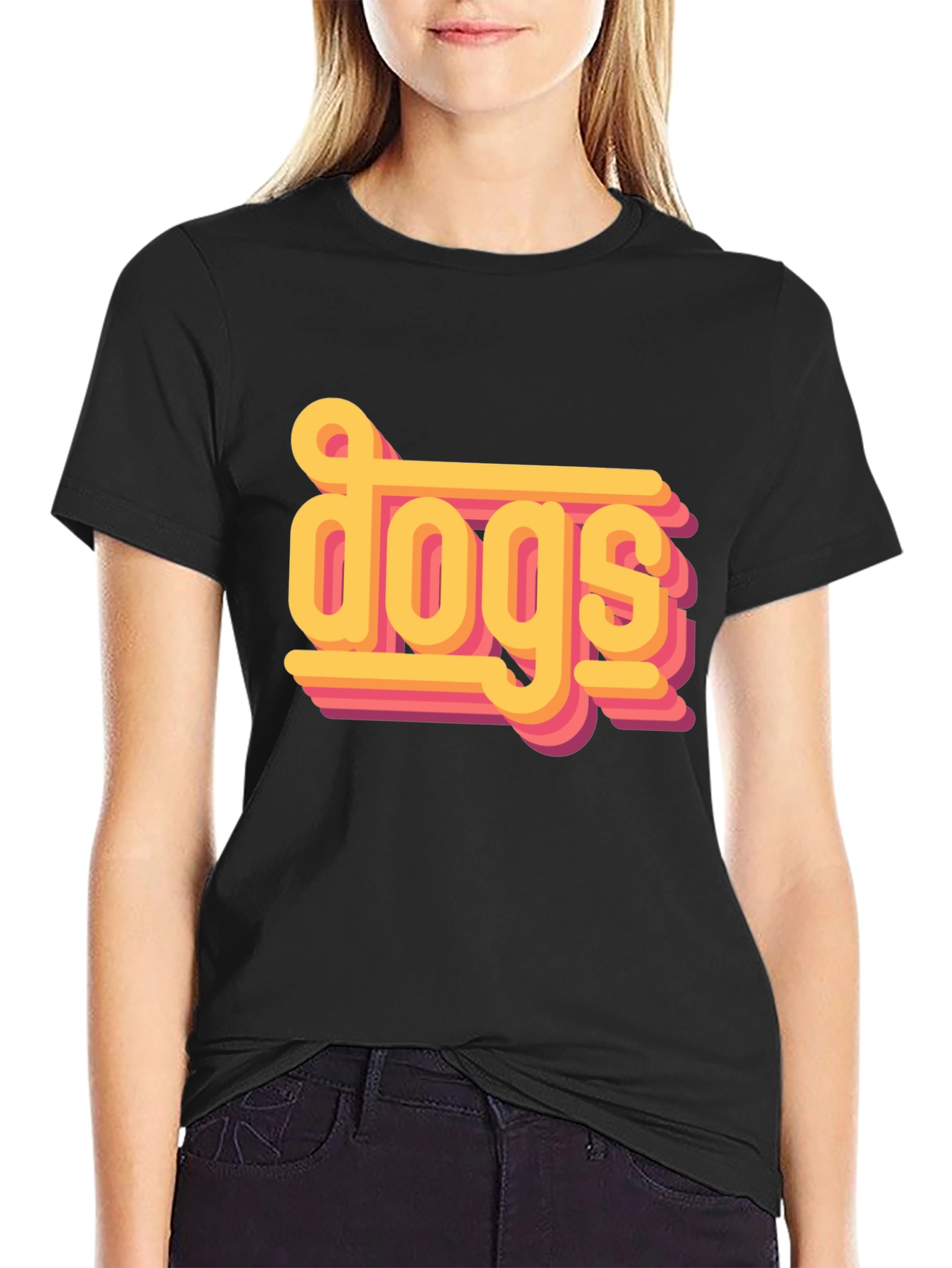 Retro Dogs Graphic Tee - Stylish Pet Lover Shirt