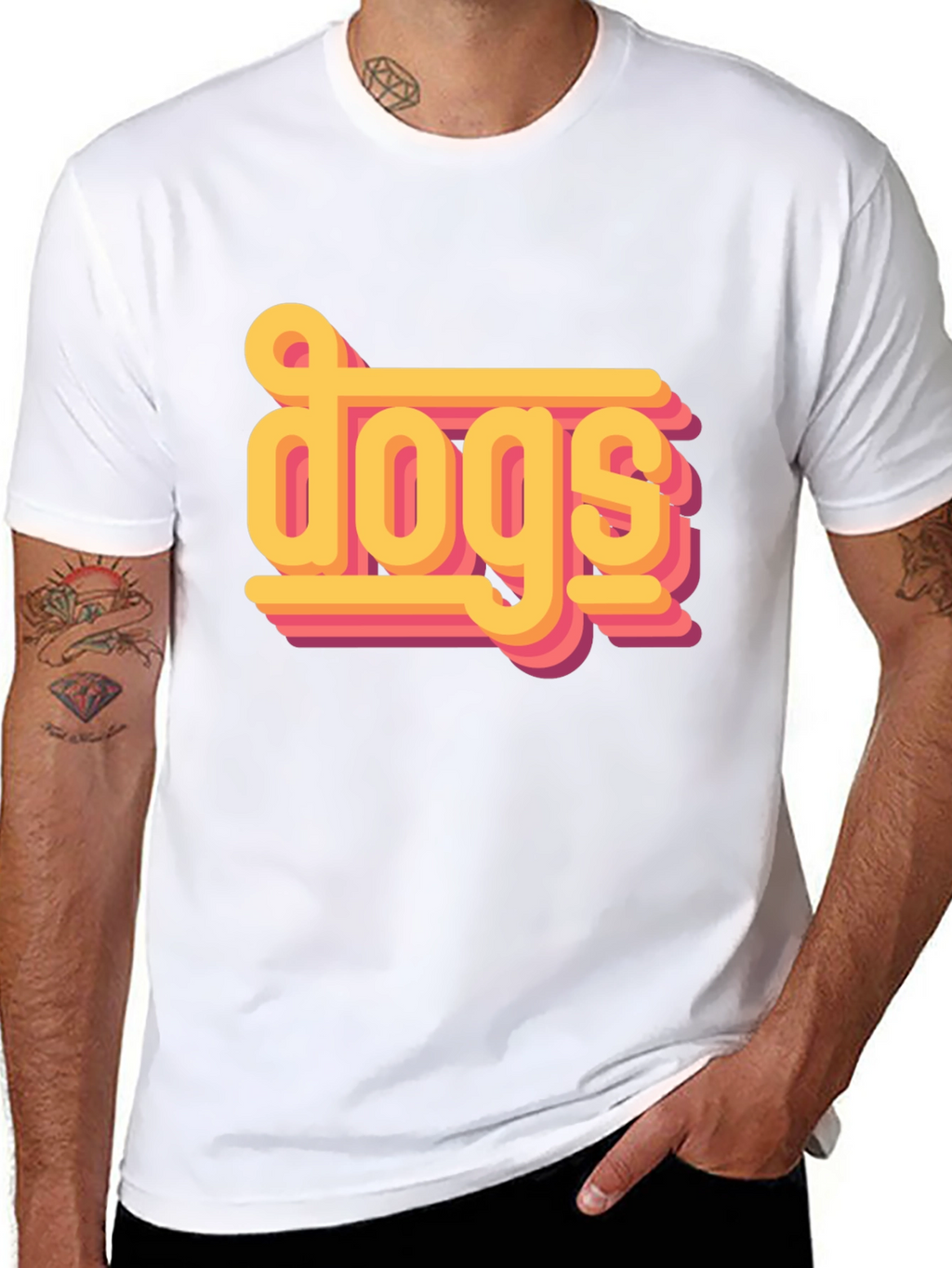 Retro Dogs Graphic Tee - Stylish Pet Lover Shirt