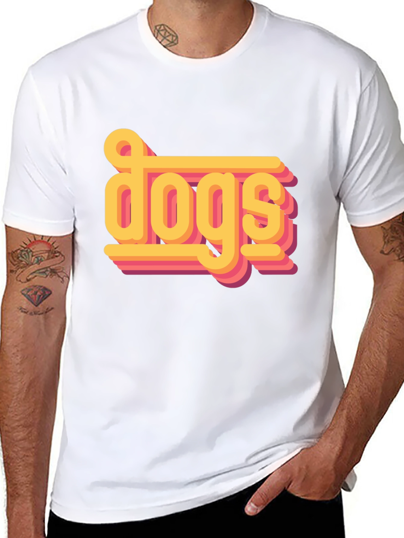 Retro Dogs Graphic Tee - Stylish Pet Lover Shirt