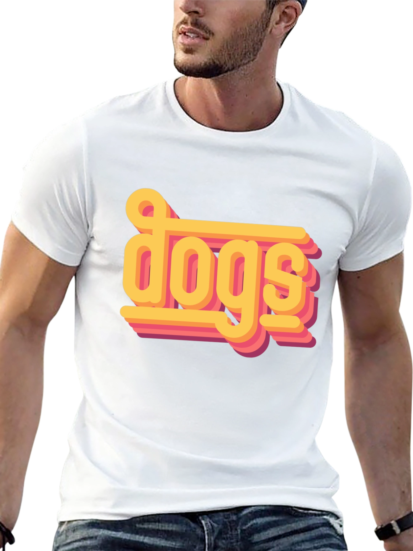 Retro Dogs Graphic Tee - Stylish Pet Lover Shirt