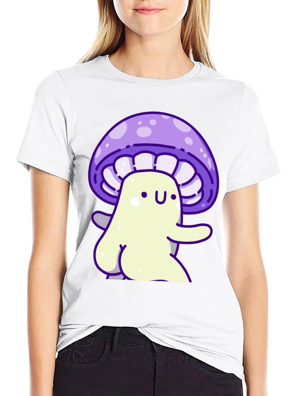 Cute Mushroom Character Graphic Tee