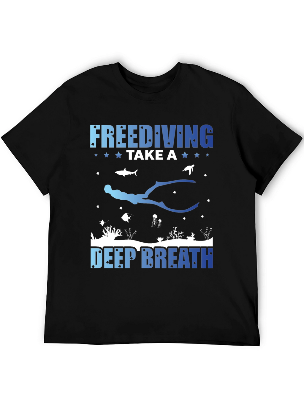 Freediving Take a Deep Breath Graphic T-Shirt