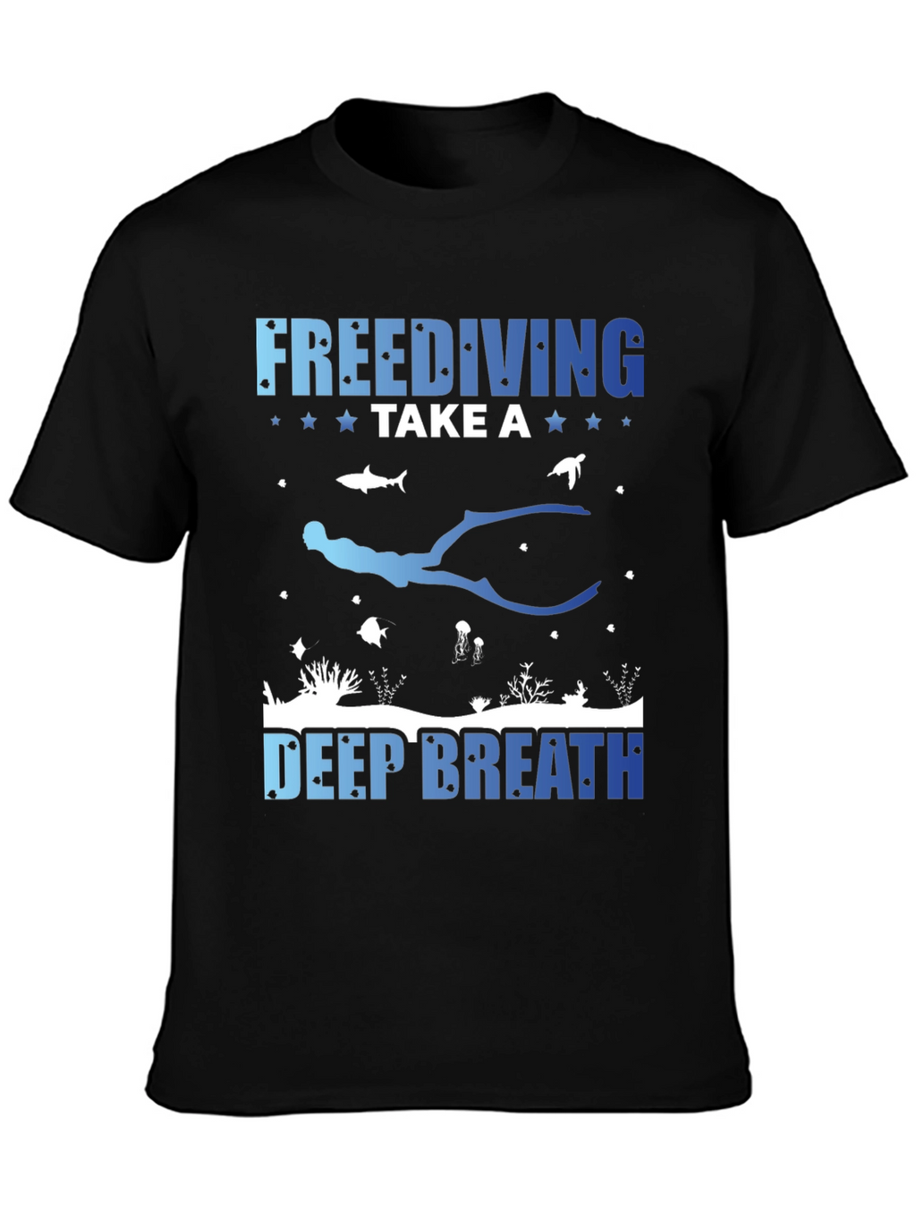 Freediving Take a Deep Breath Graphic T-Shirt