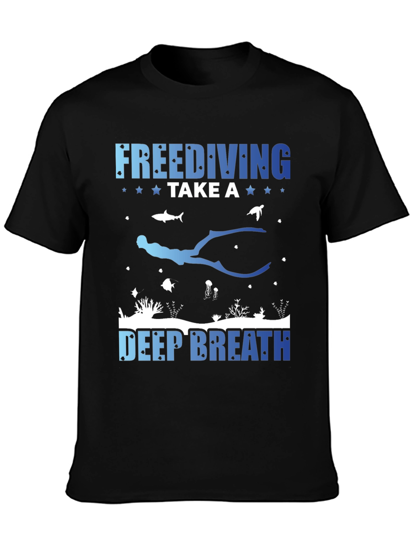 Freediving Take a Deep Breath Graphic T-Shirt