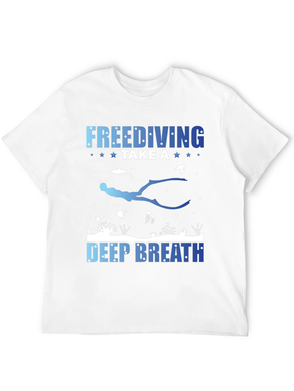 Freediving Take a Deep Breath Graphic T-Shirt