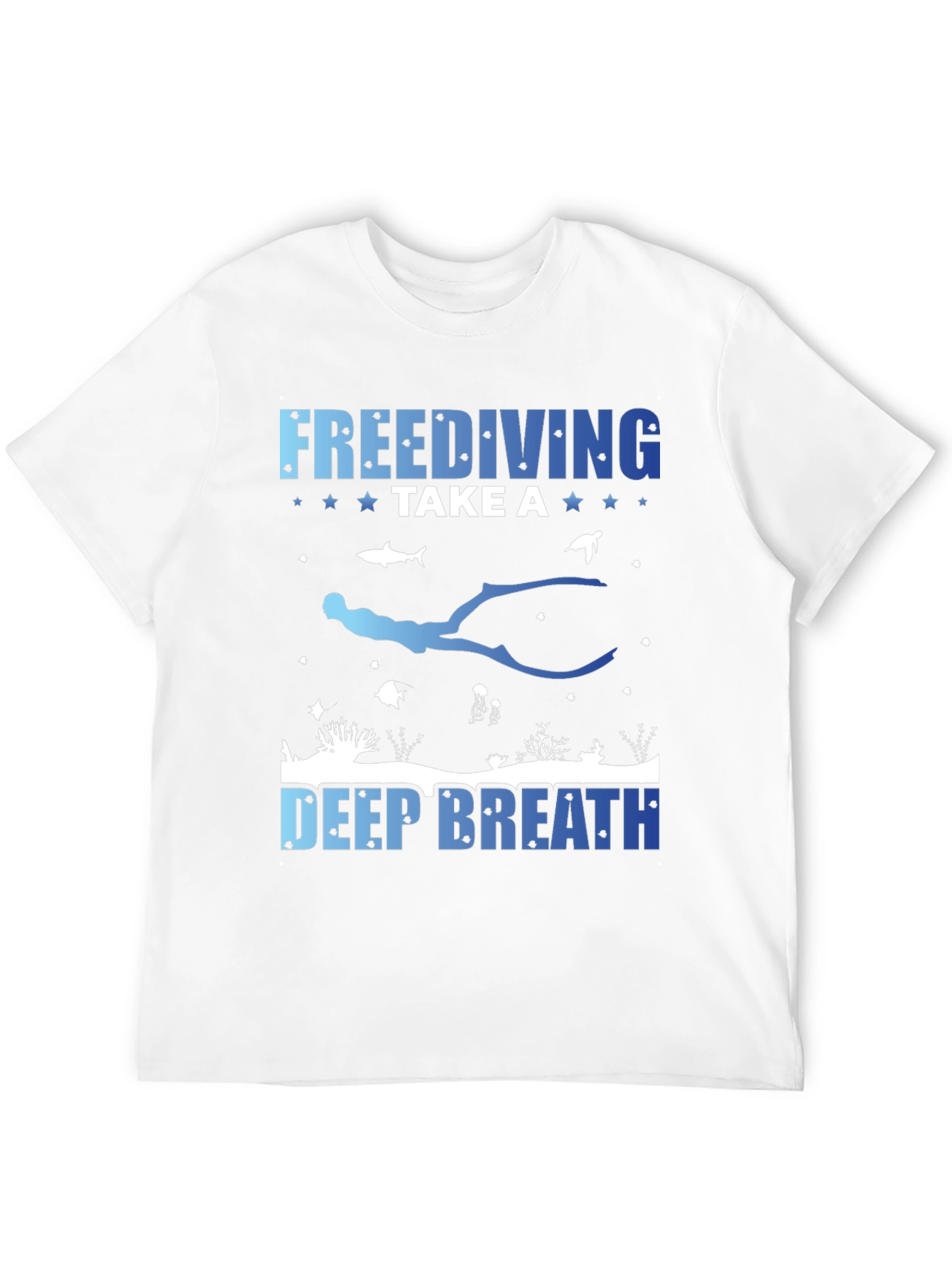 Freediving Take a Deep Breath Graphic T-Shirt