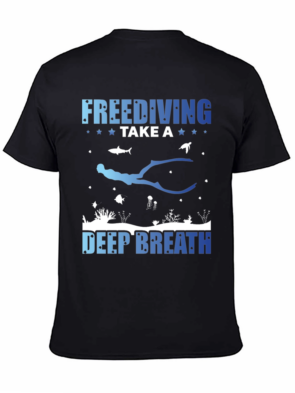 Freediving Take a Deep Breath Graphic T-Shirt