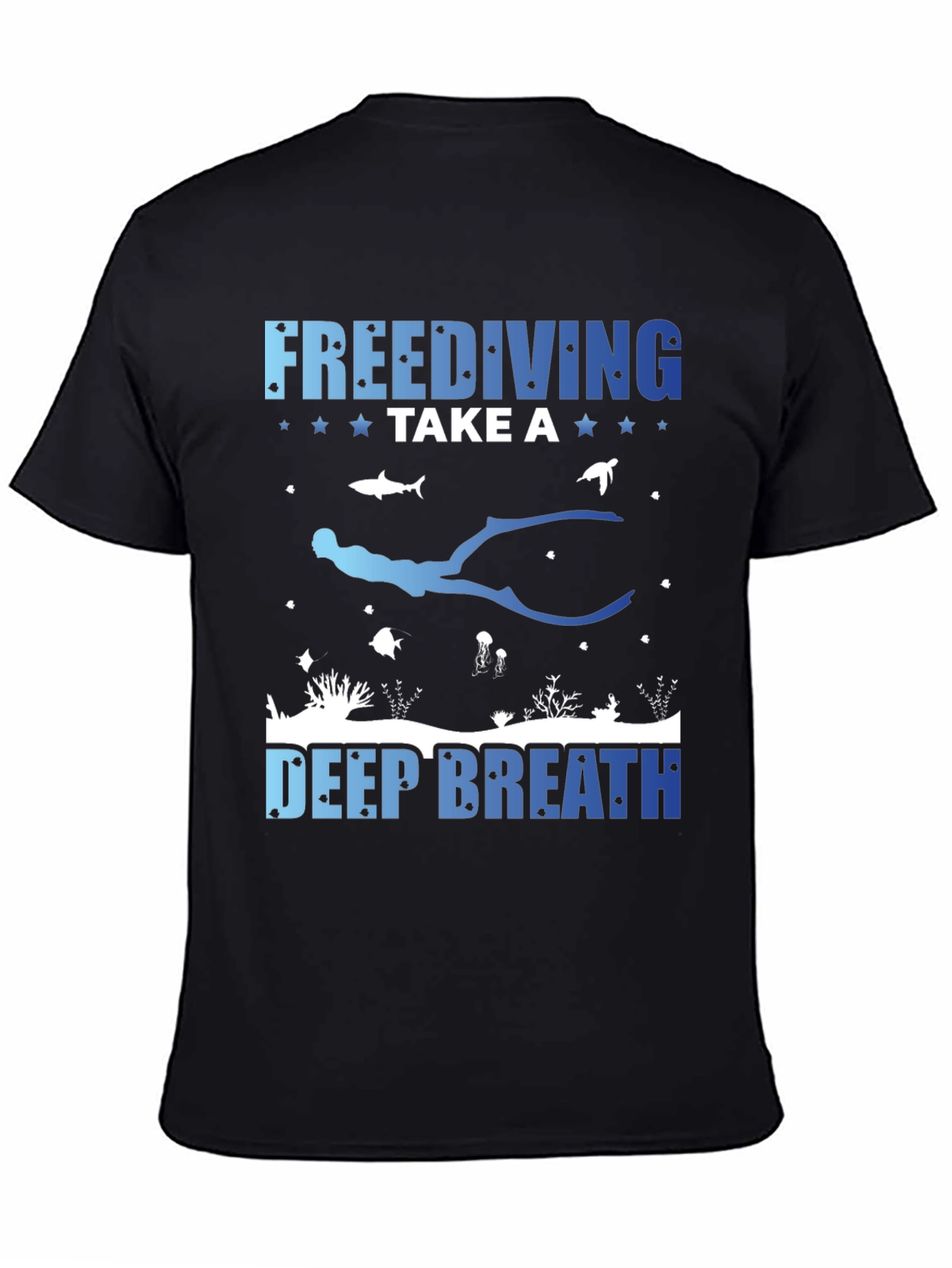 Freediving Take a Deep Breath Graphic T-Shirt