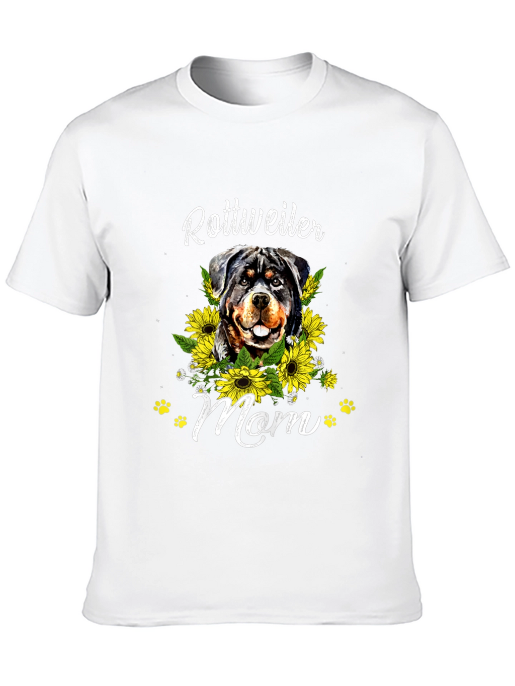 Rottweiler Mom Sunflower T-Shirt