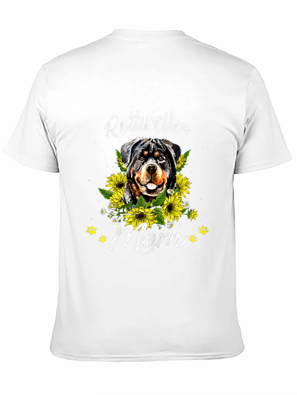 Rottweiler Mom Sunflower T-Shirt