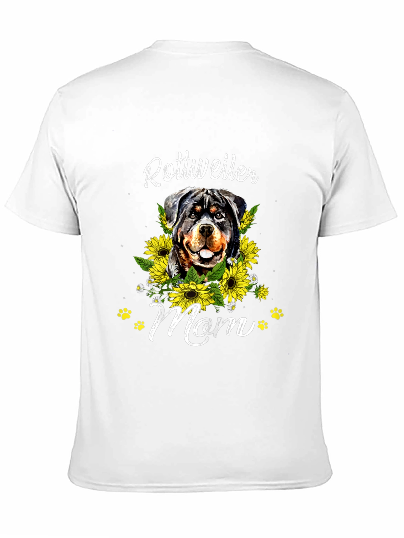 Rottweiler Mom Sunflower T-Shirt