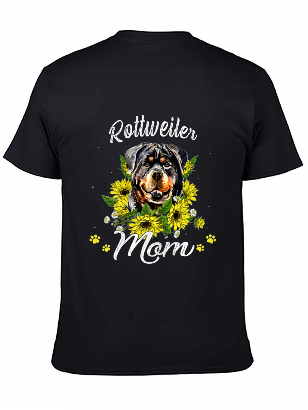 Rottweiler Mom Sunflower T-Shirt