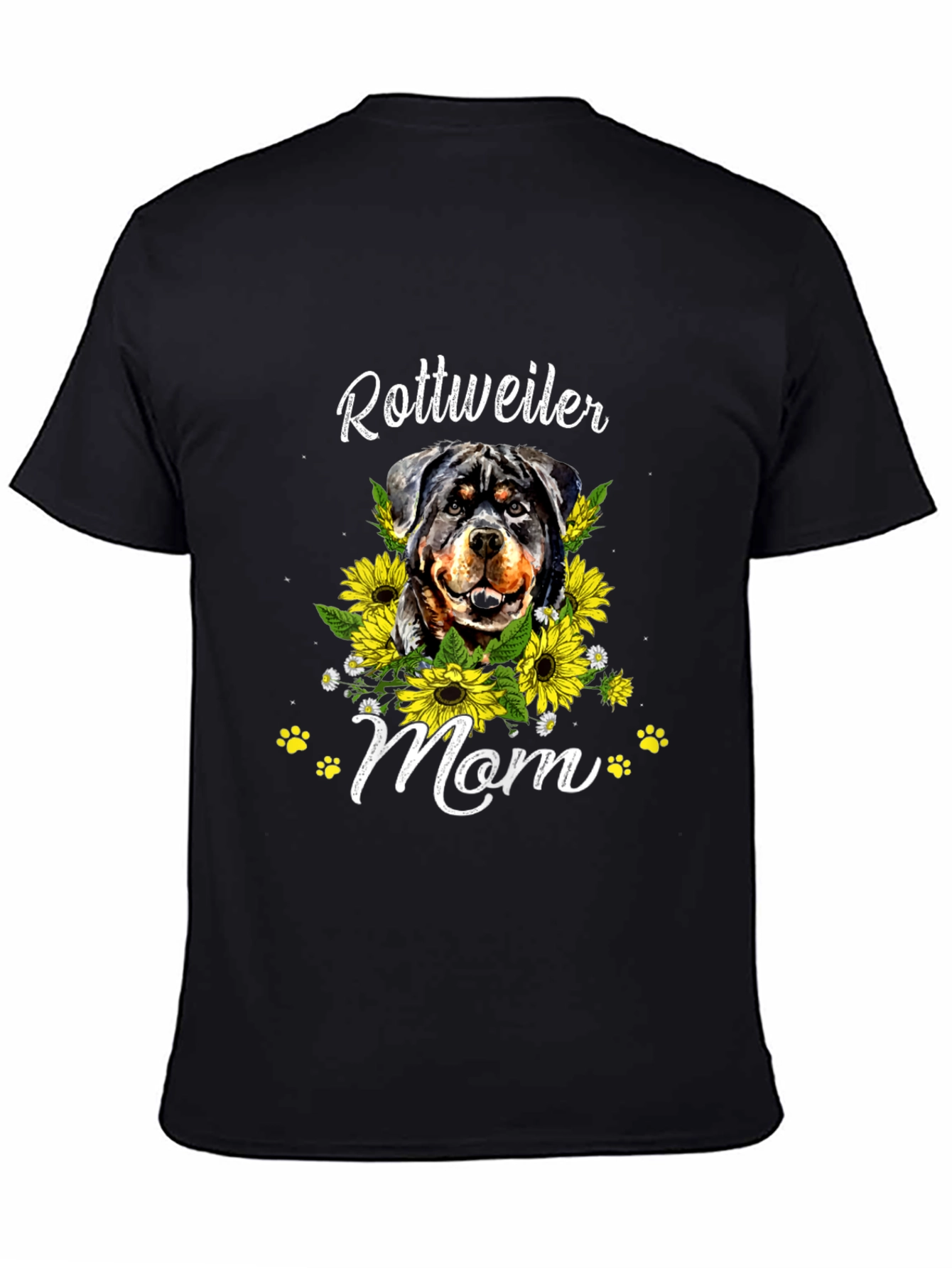 Rottweiler Mom Sunflower T-Shirt