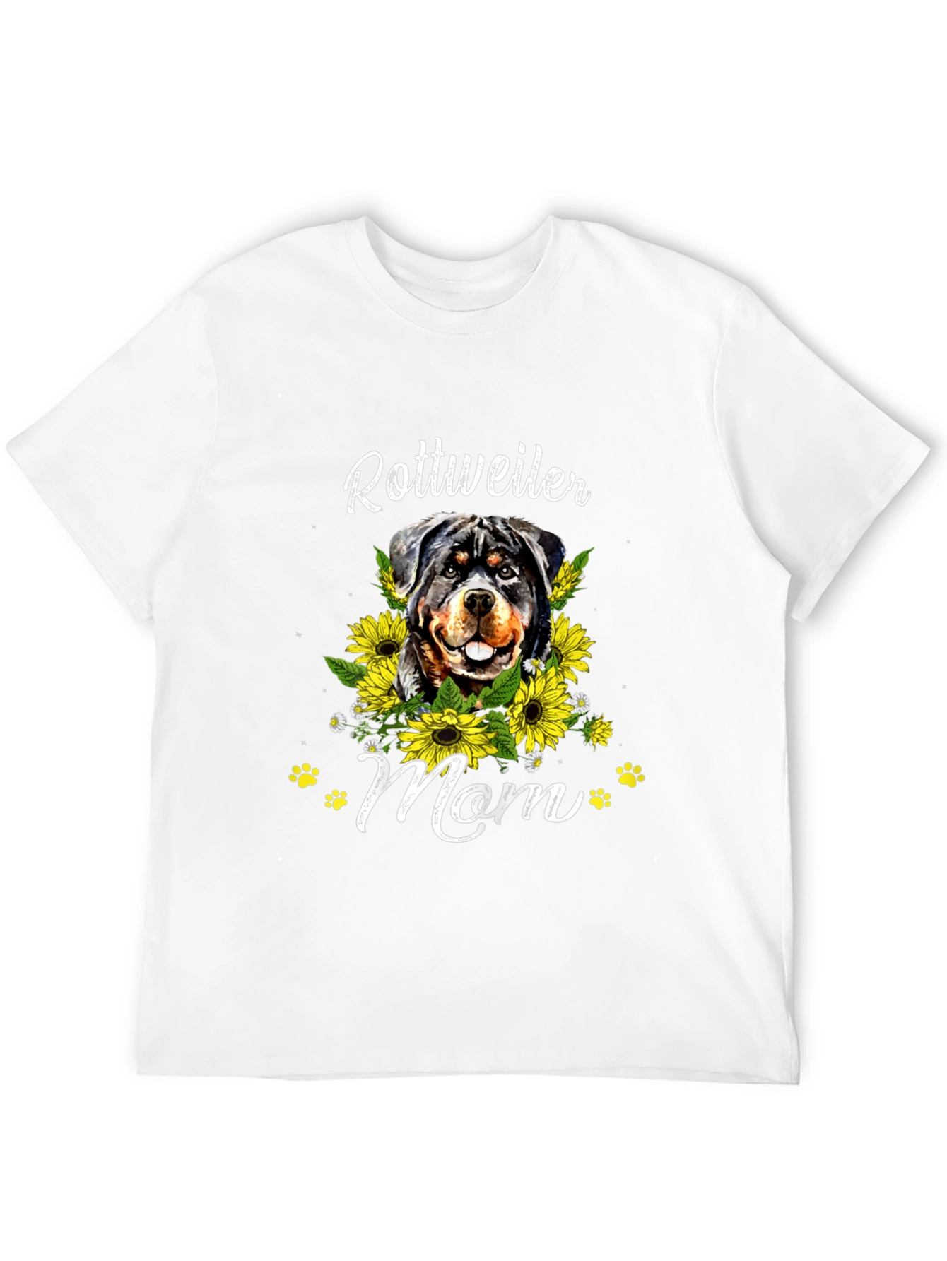 Rottweiler Mom Sunflower T-Shirt