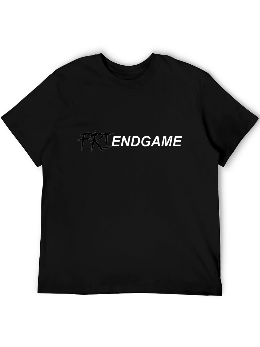 Friendgame Black T-Shirt - Casual Graphic Tee
