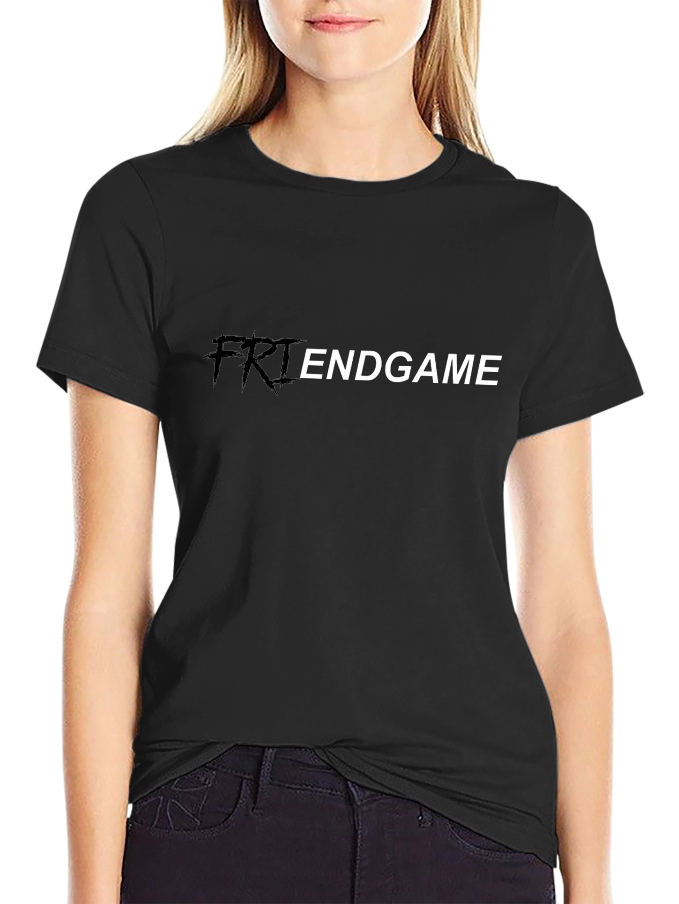 Friendgame Black T-Shirt - Casual Graphic Tee