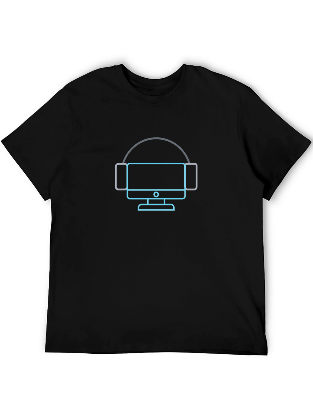 Gamer Tee: Monitor & Headset Design