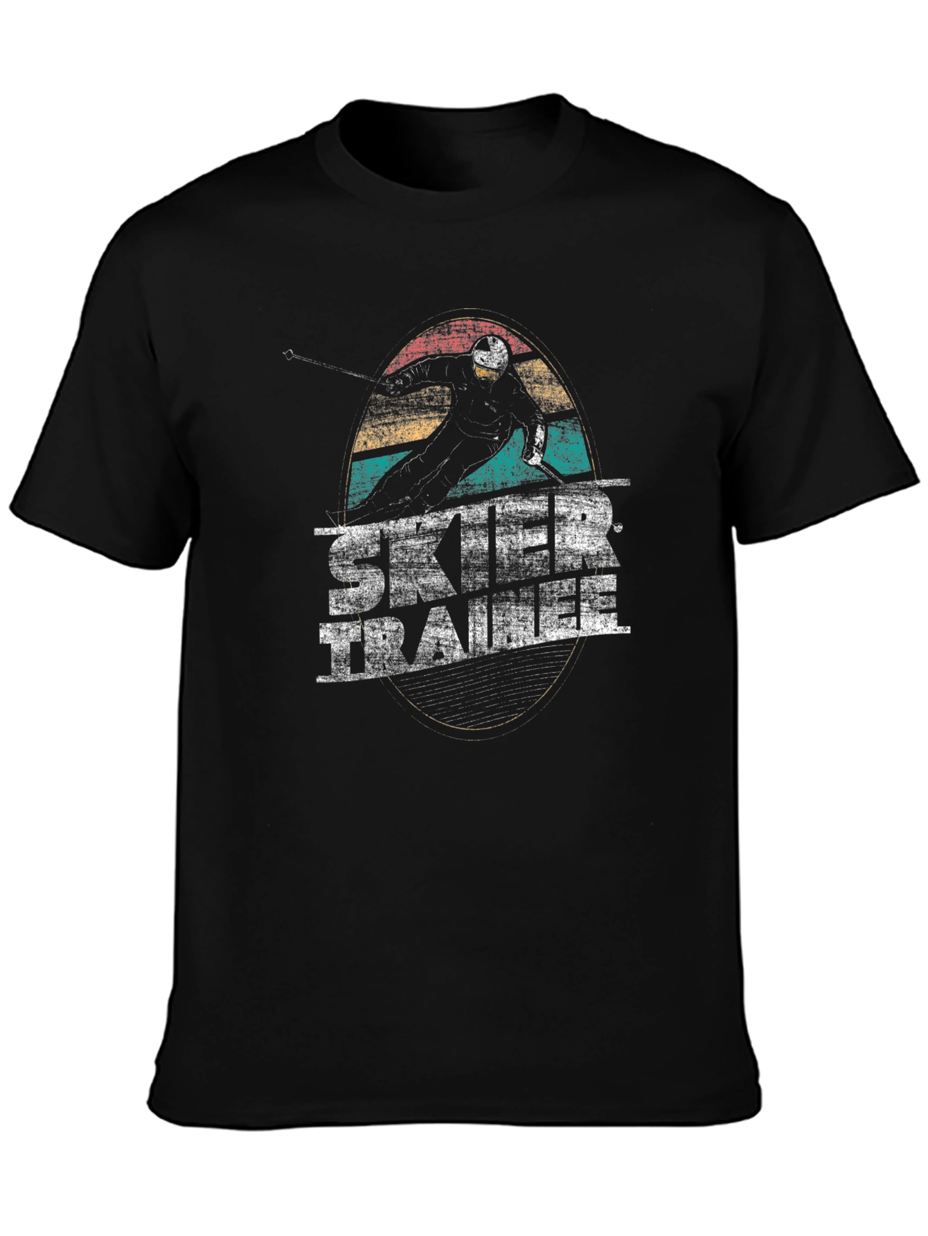 Skier Trainer T-Shirt - Retro Style Graphic Tee