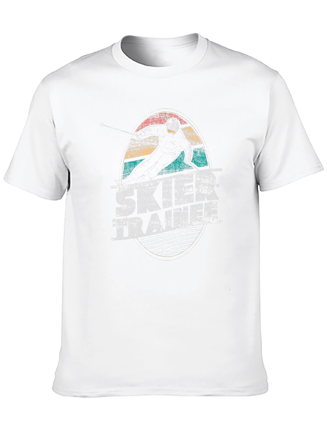 Skier Trainer T-Shirt - Retro Style Graphic Tee