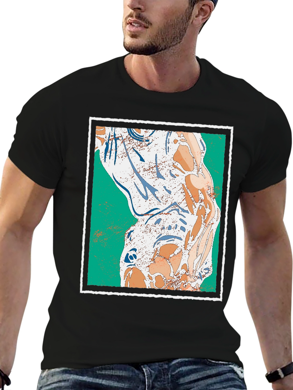 Abstract Art Graphic Print Tee