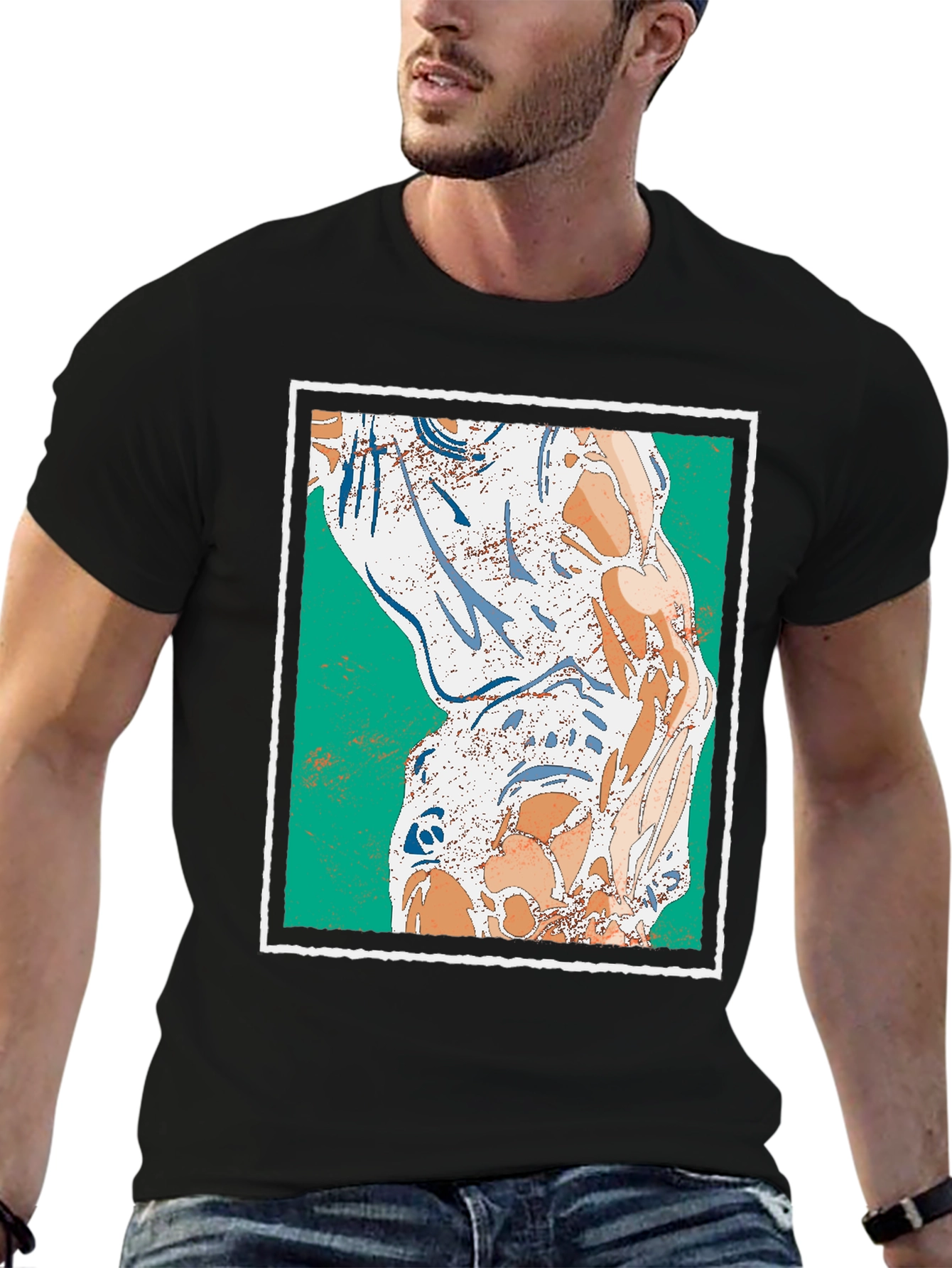 Abstract Art Graphic Print Tee