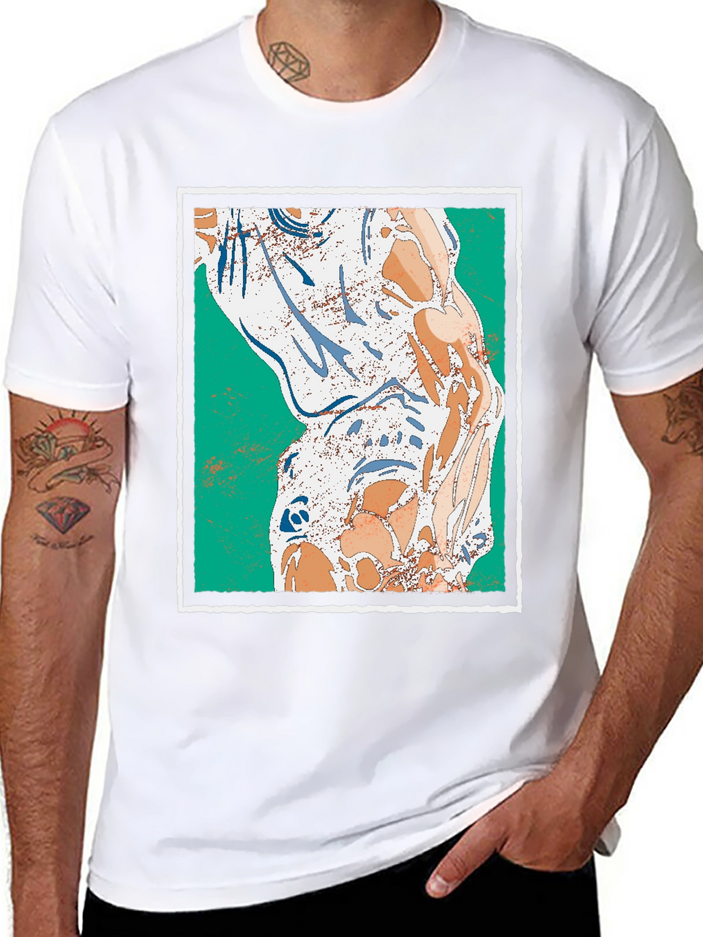 Abstract Art Graphic Print Tee