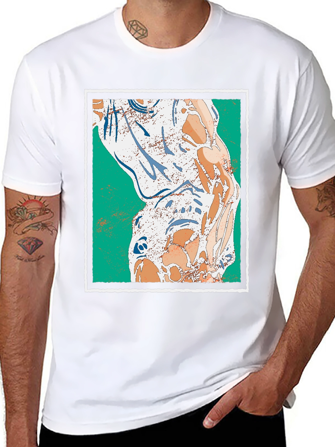 Abstract Art Graphic Print Tee