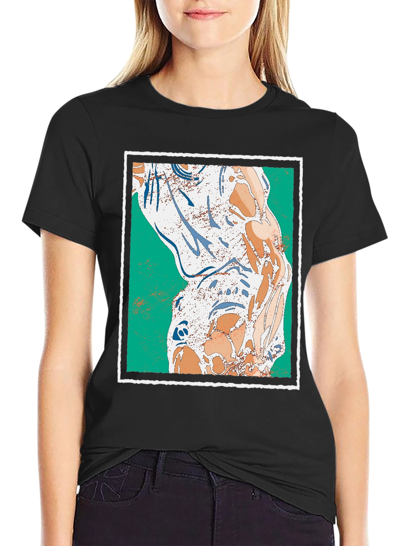 Abstract Art Graphic Print Tee