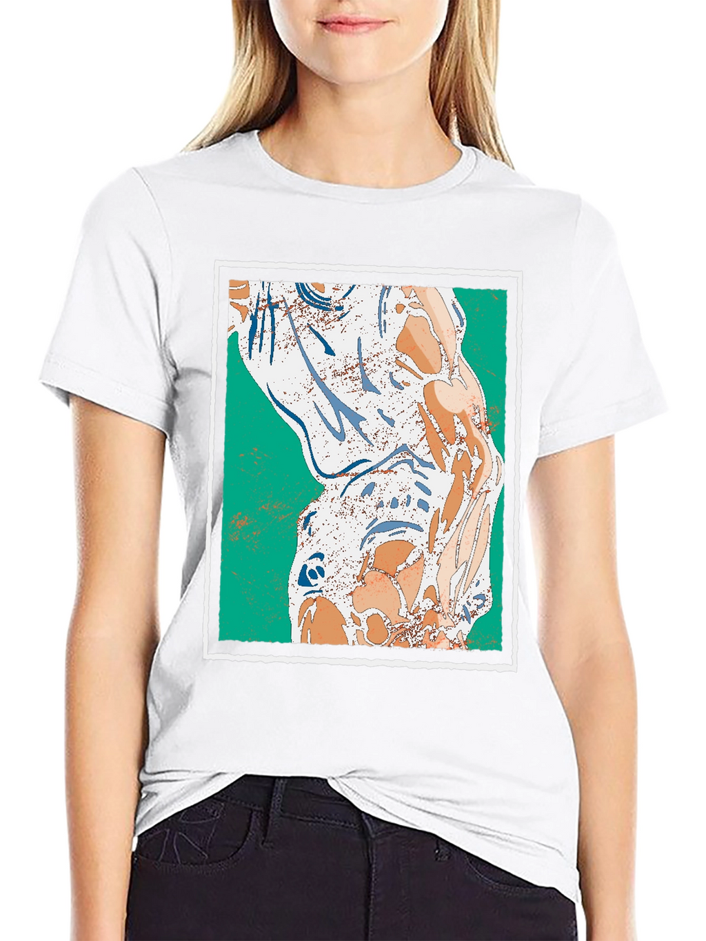 Abstract Art Graphic Print Tee