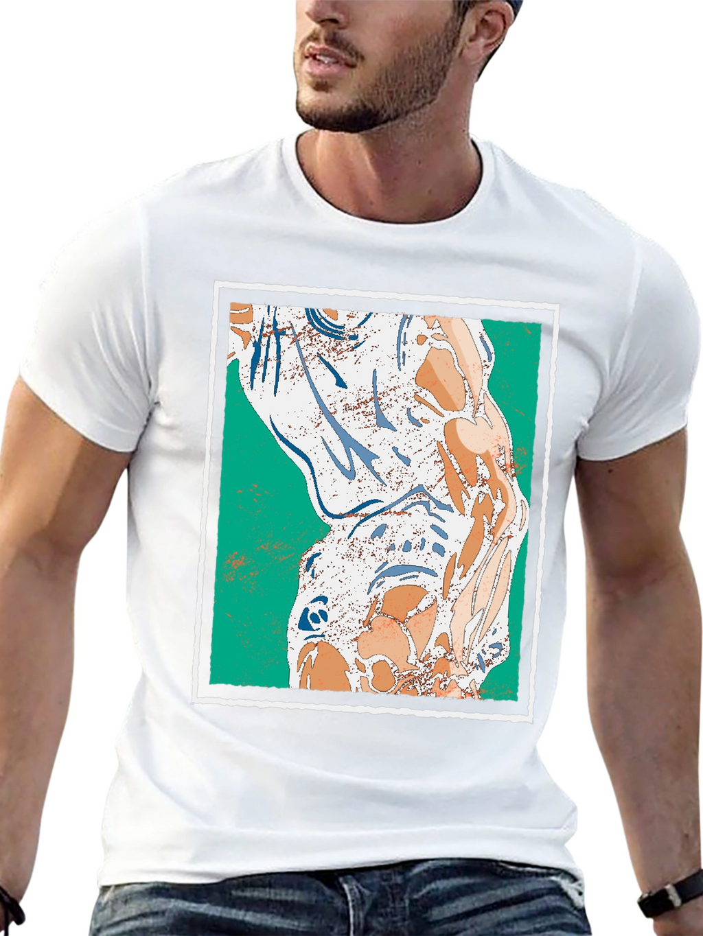 Abstract Art Graphic Print Tee