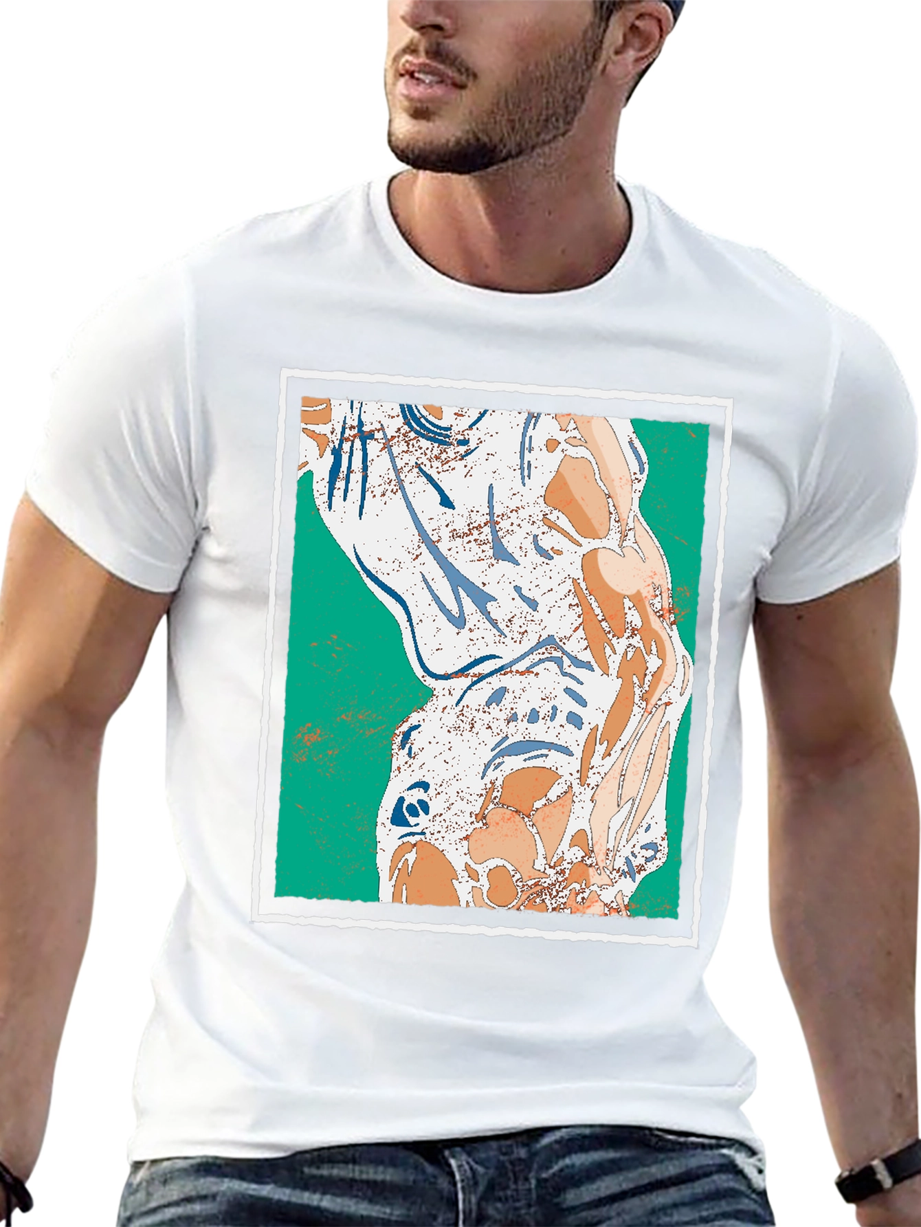 Abstract Art Graphic Print Tee