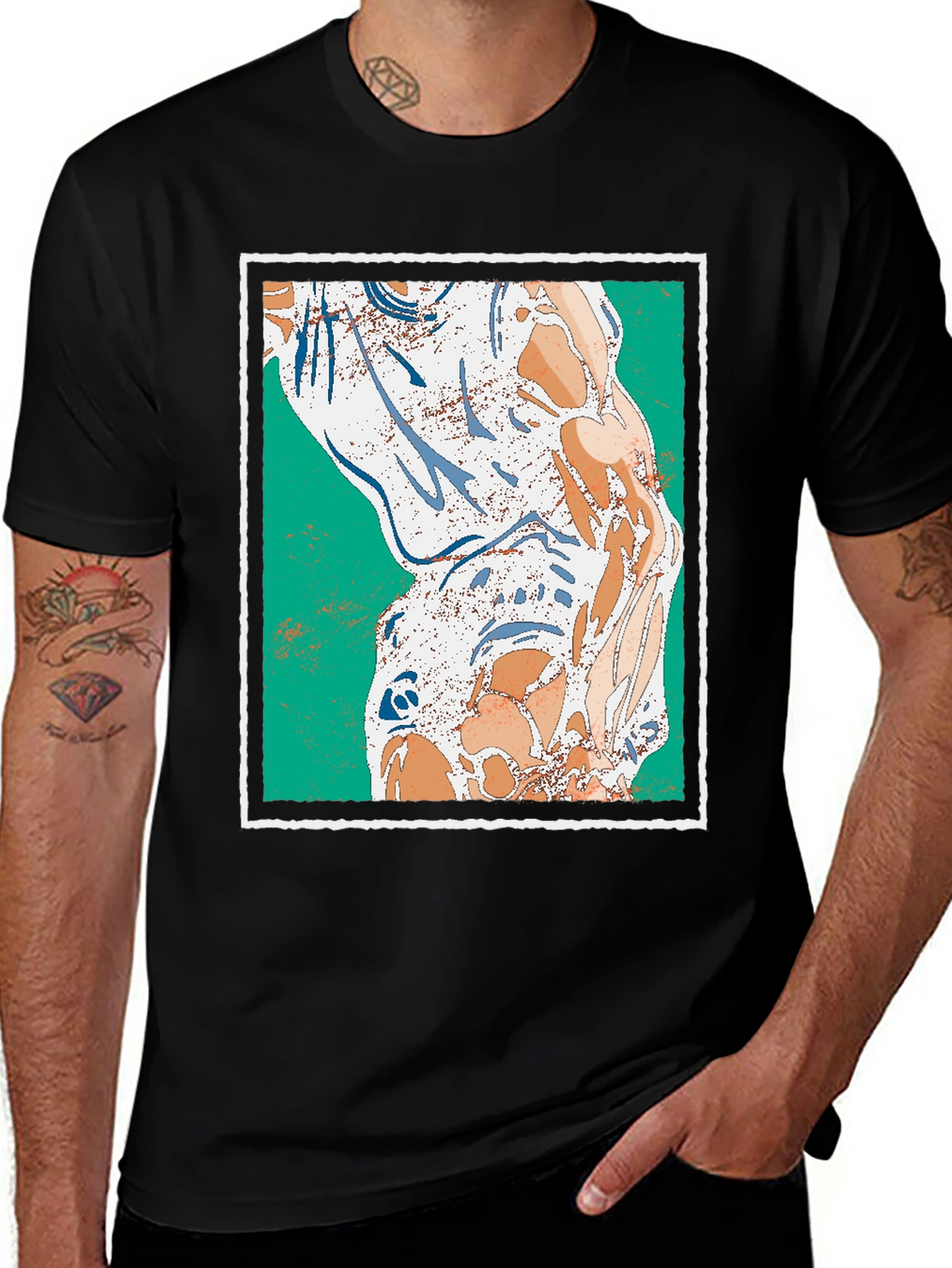 Abstract Art Graphic Print Tee