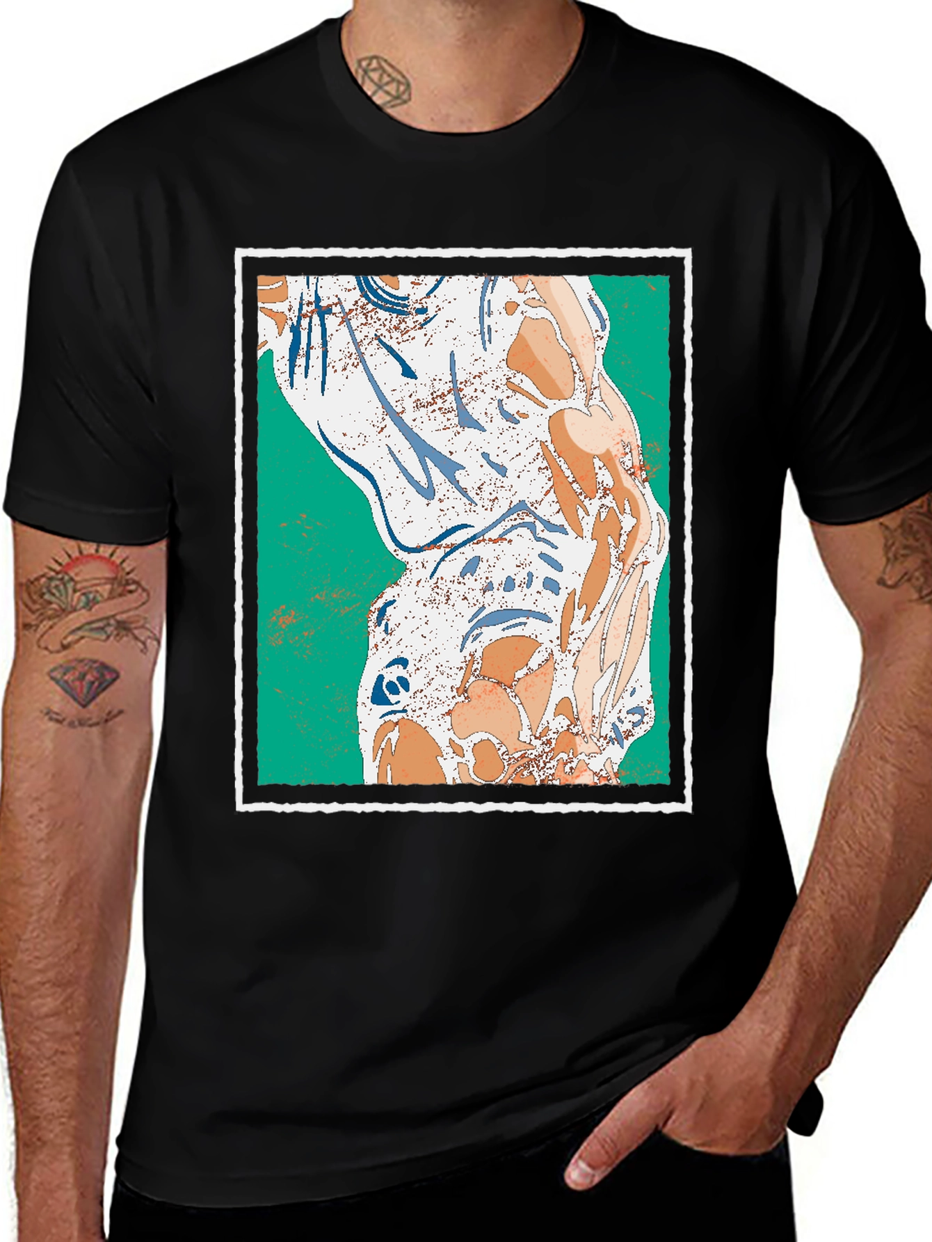 Abstract Art Graphic Print Tee