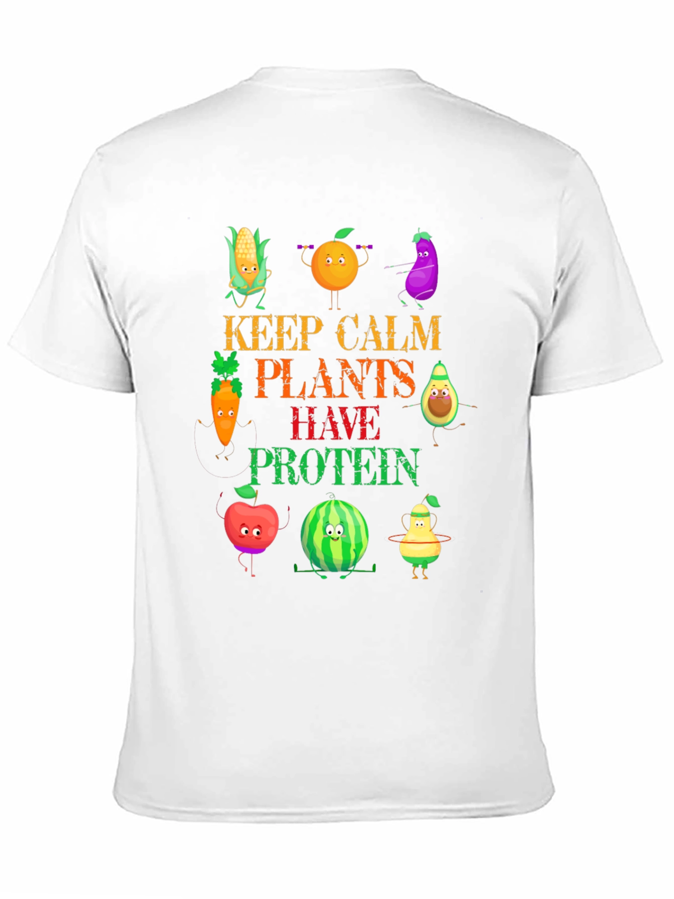 Vegan Protein T-Shirt - Keep Calm Plants Have Protein