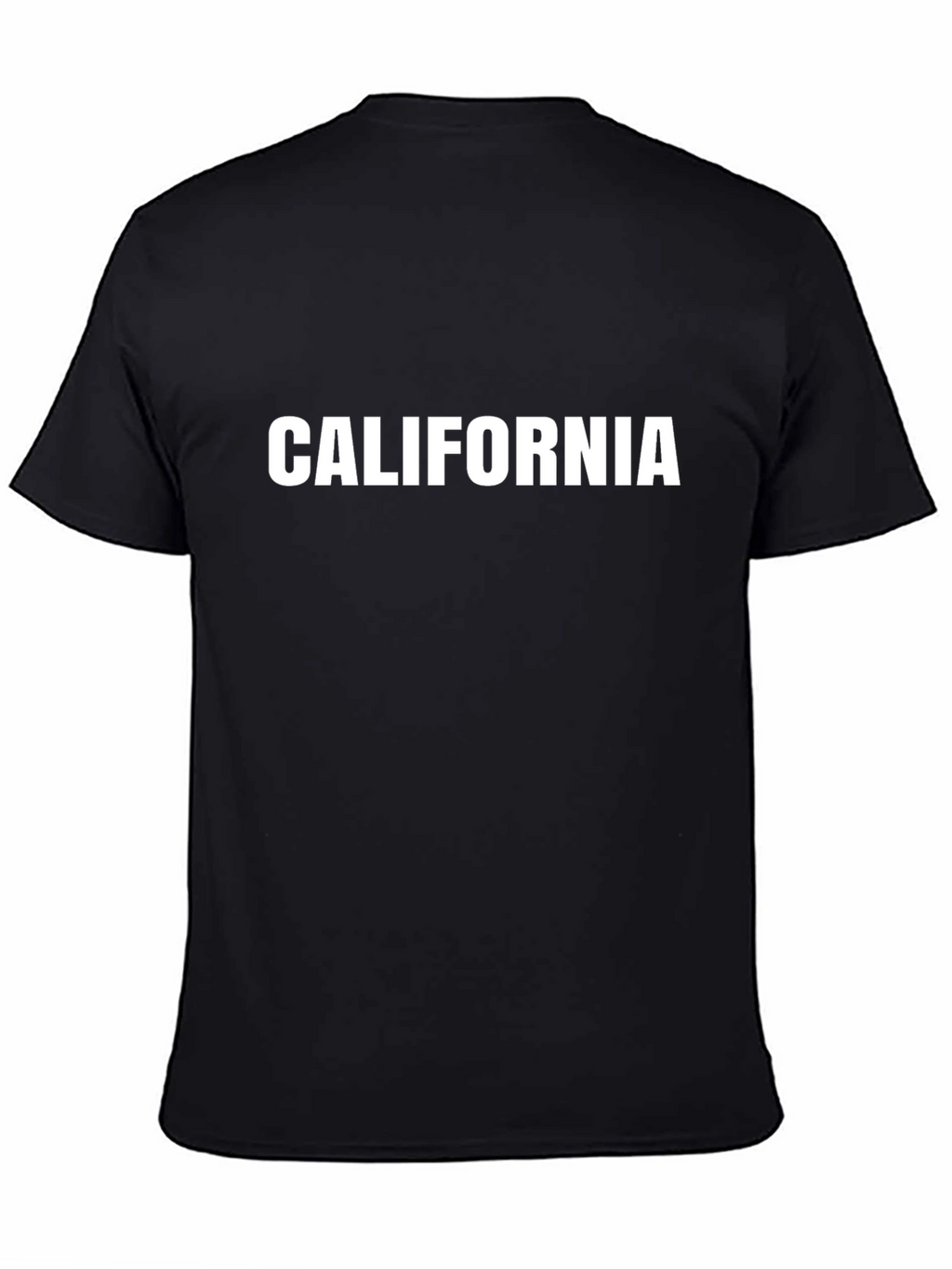 California T-Shirt Black Cotton Blend Mens