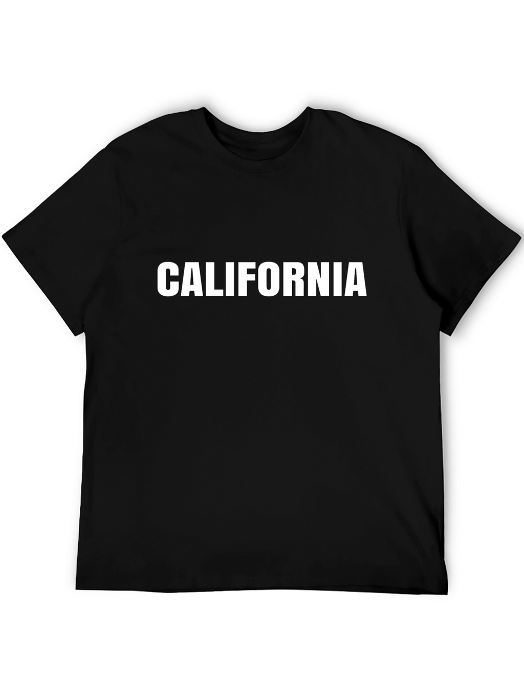 California T-Shirt Black Cotton Blend Mens