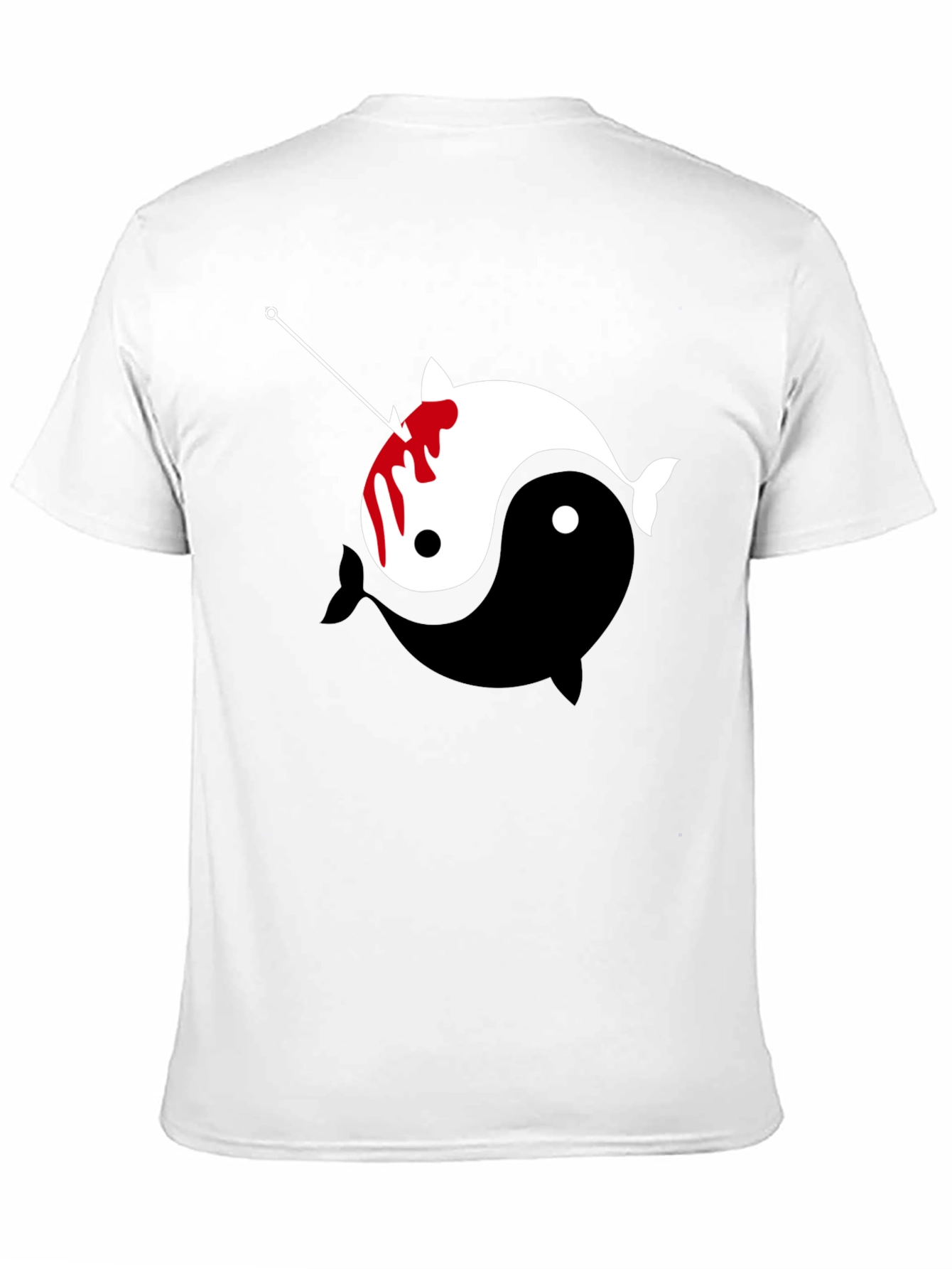 Yin Yang Narwhal Graphic Tee