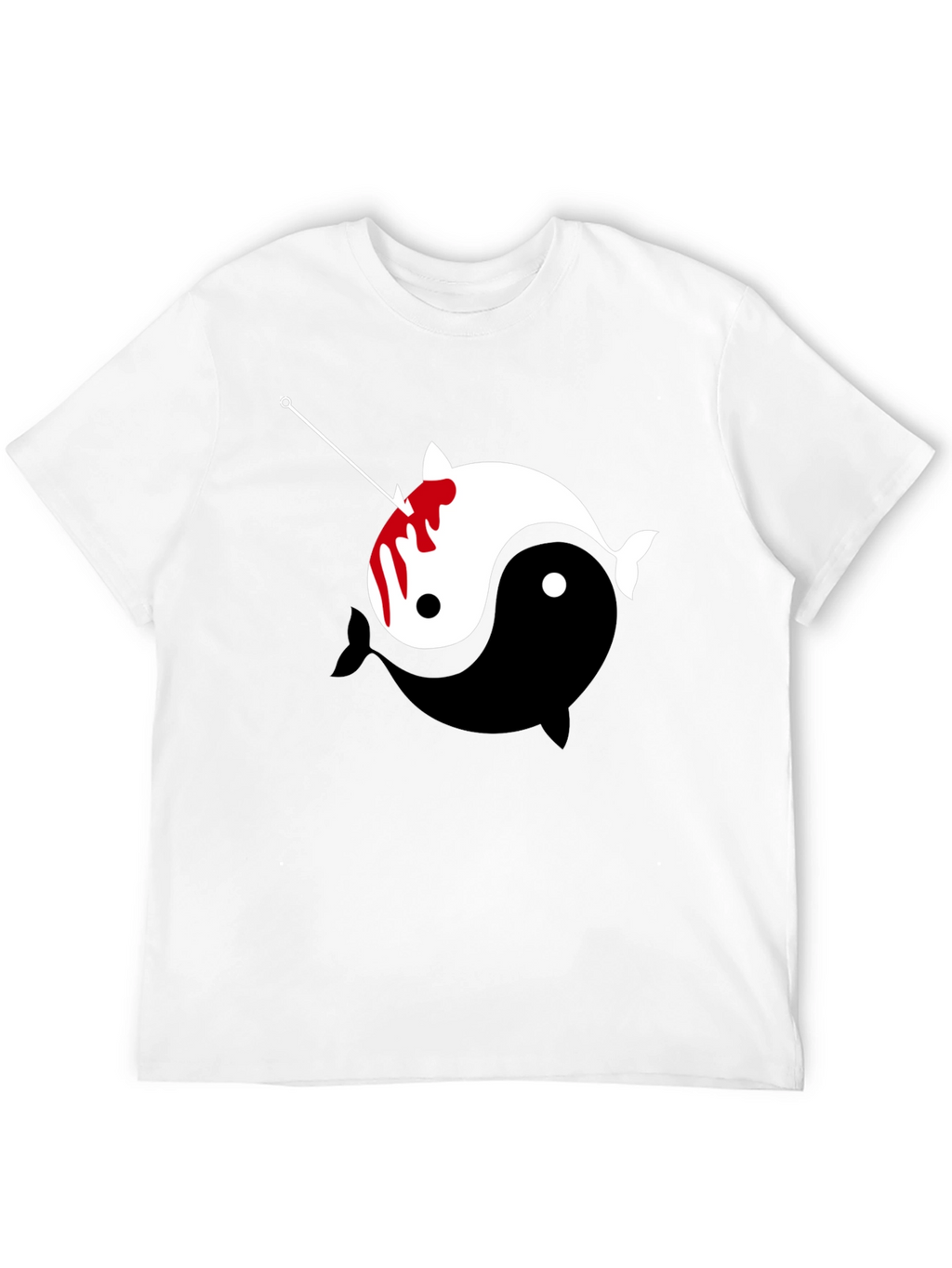 Yin Yang Narwhal Graphic Tee
