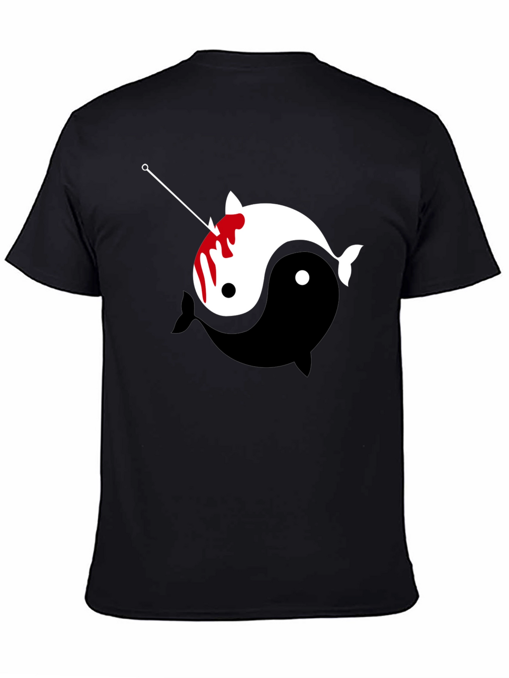 Yin Yang Narwhal Graphic Tee