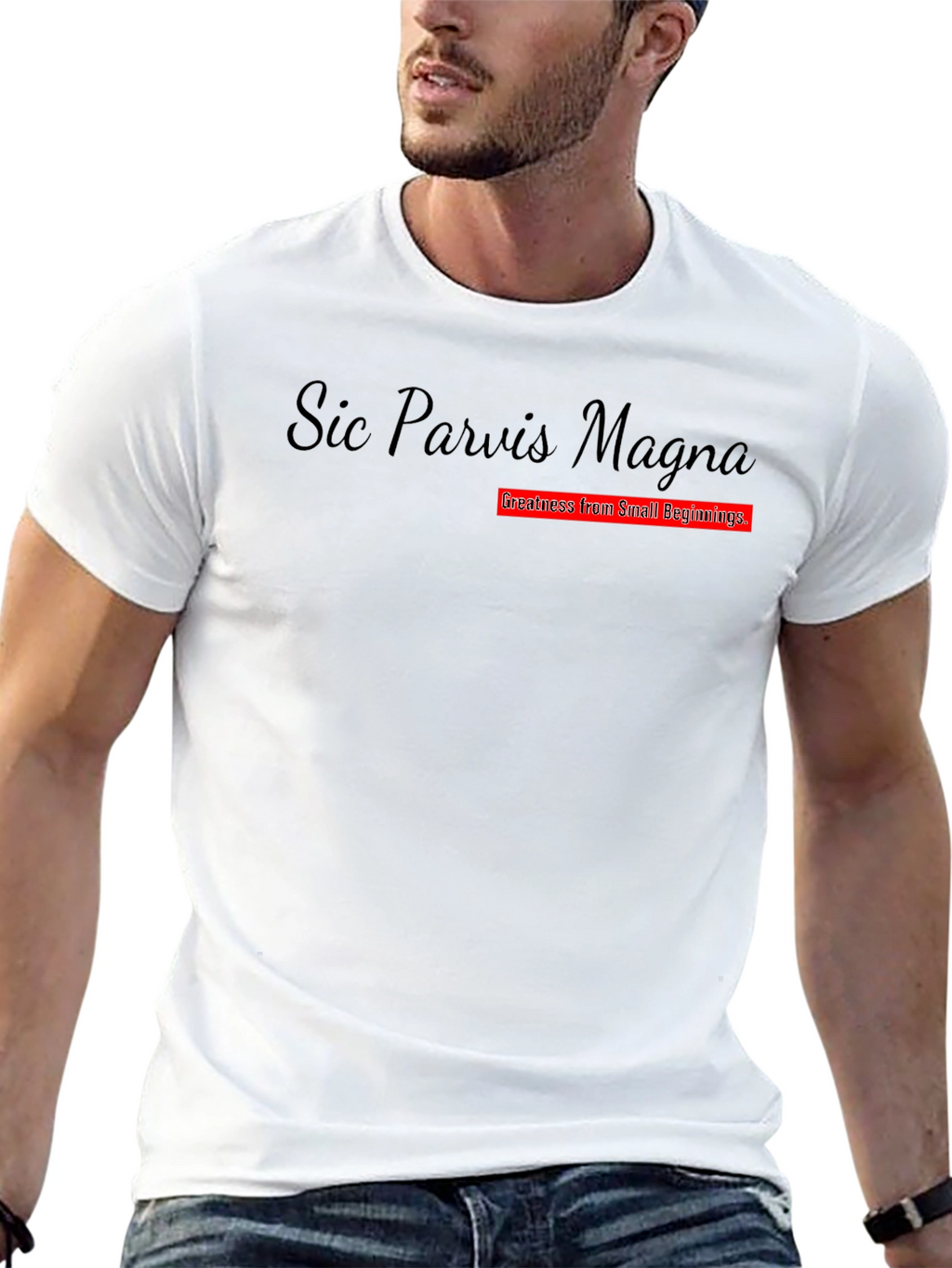Sic Parvis Magna Graphic T-Shirt