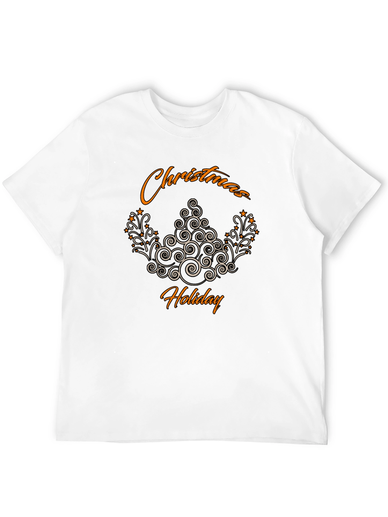 Christmas Holiday Black T-Shirt