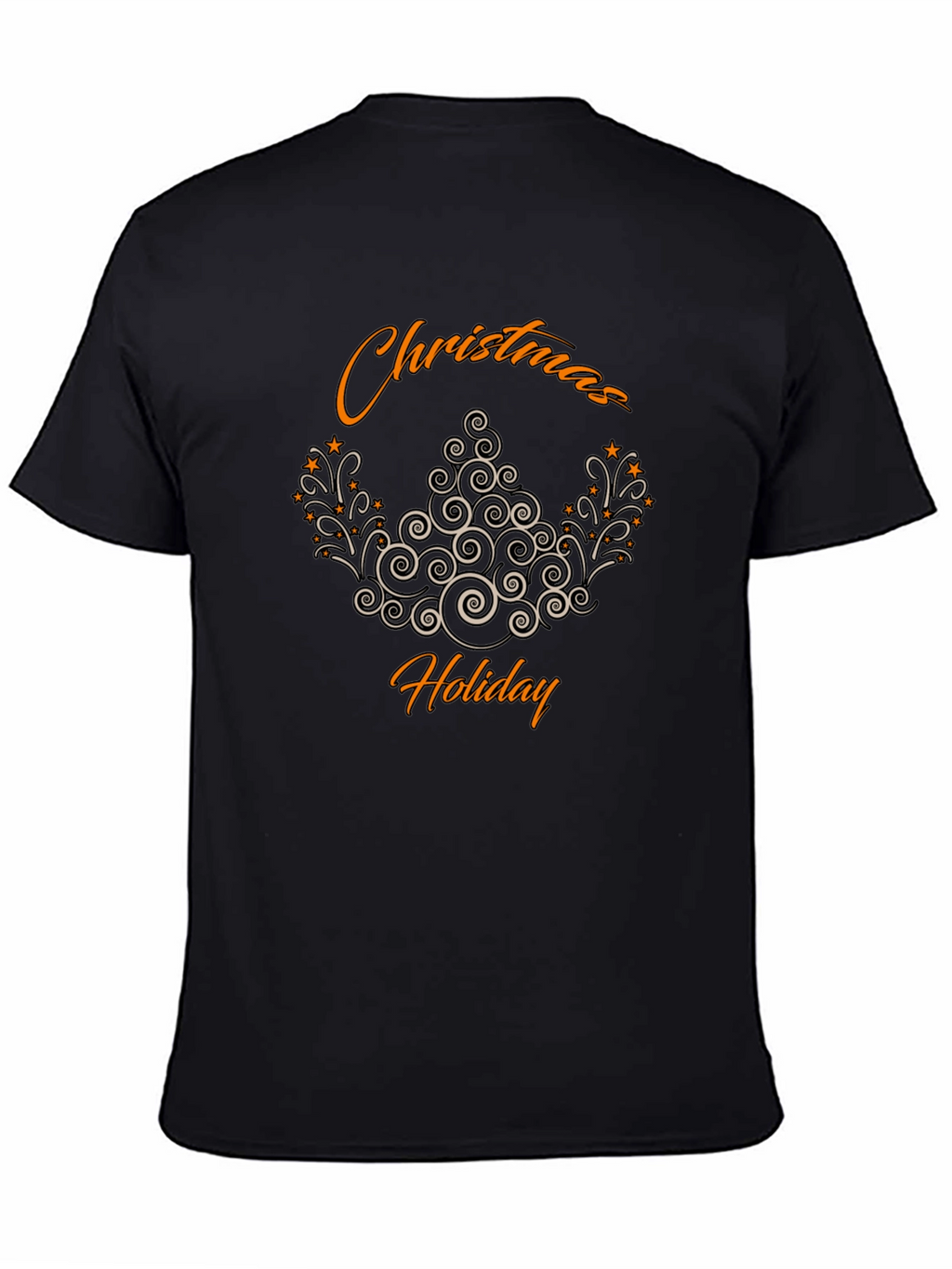 Christmas Holiday Black T-Shirt