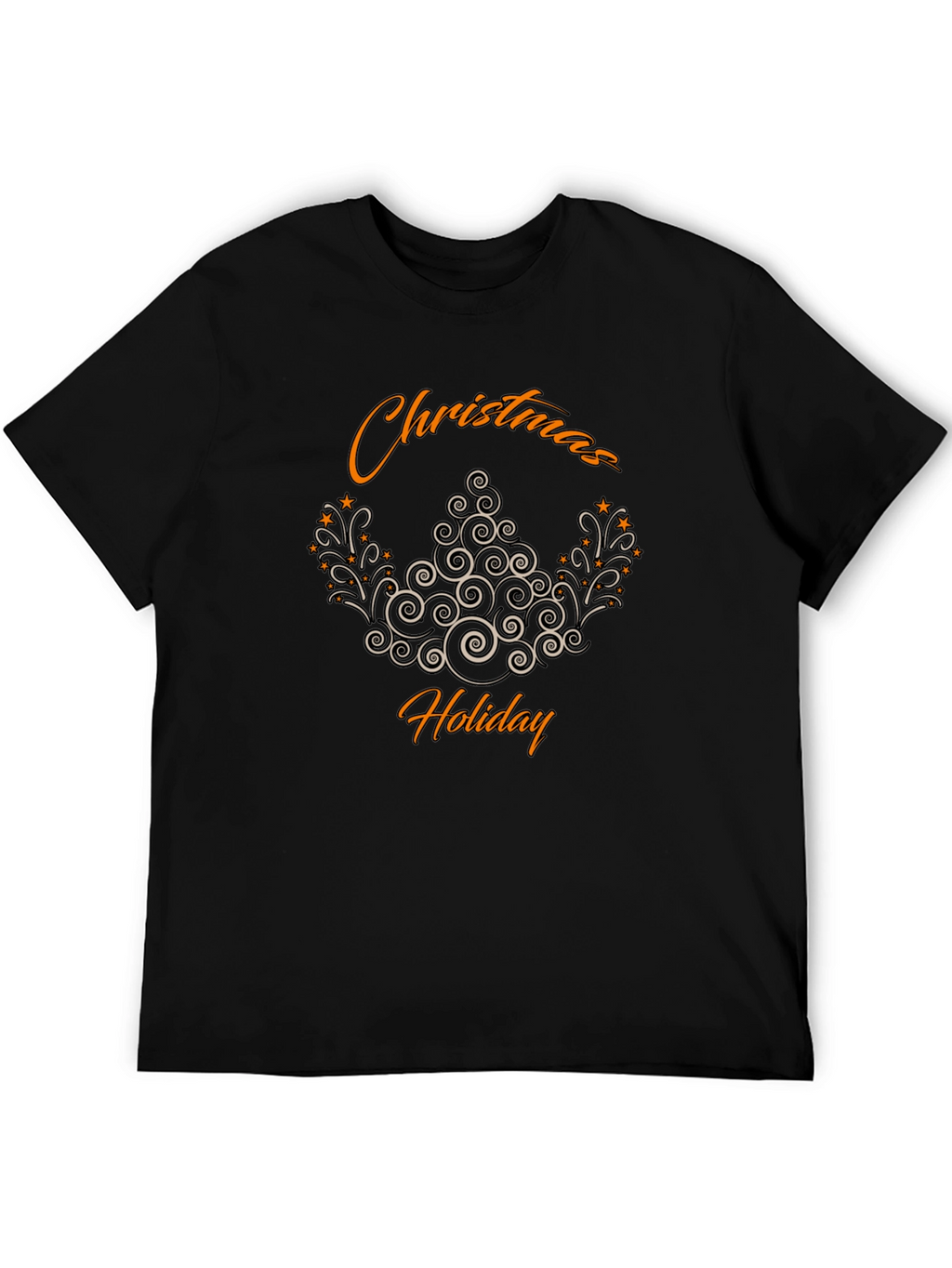Christmas Holiday Black T-Shirt