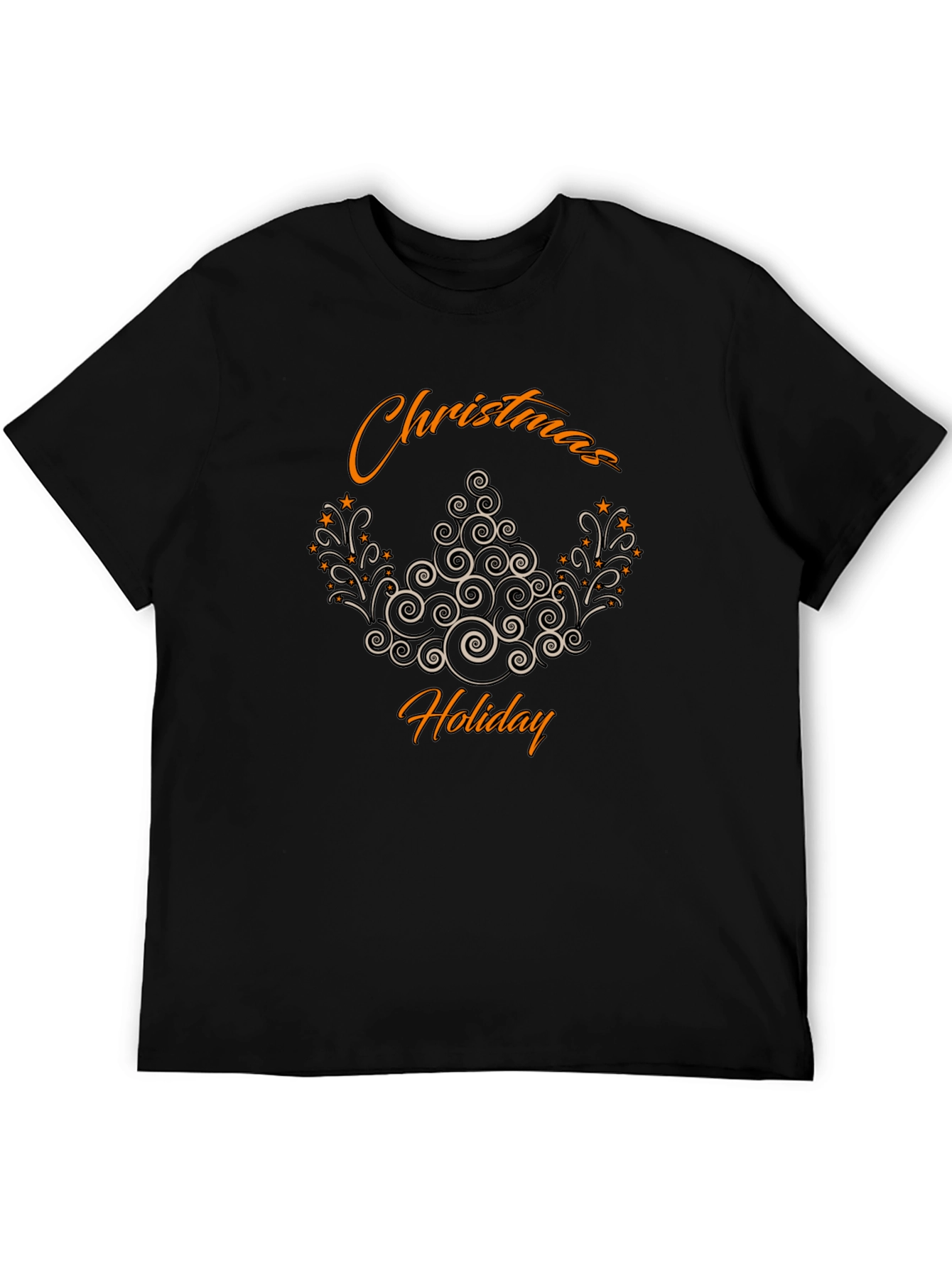 Christmas Holiday Black T-Shirt