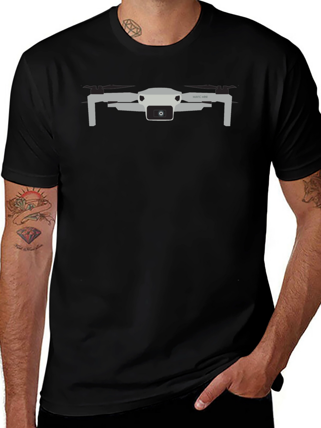 Drone Graphic Tee - Cool and Stylish