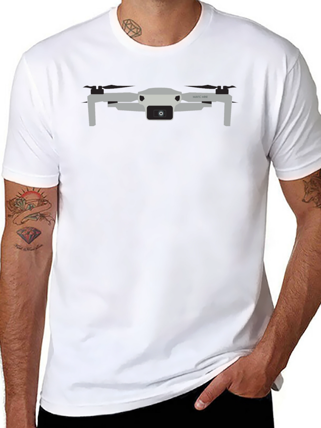 Drone Graphic Tee - Cool and Stylish