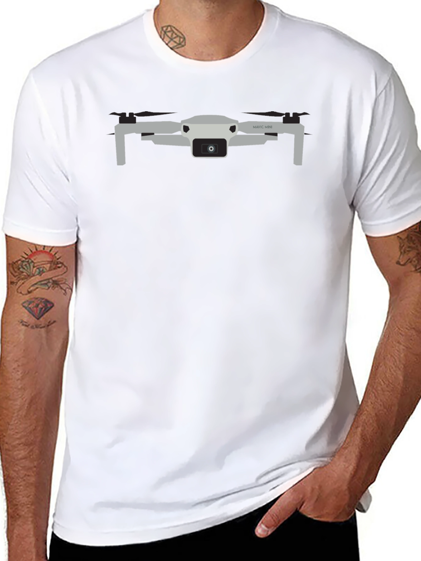 Drone Graphic Tee - Cool and Stylish