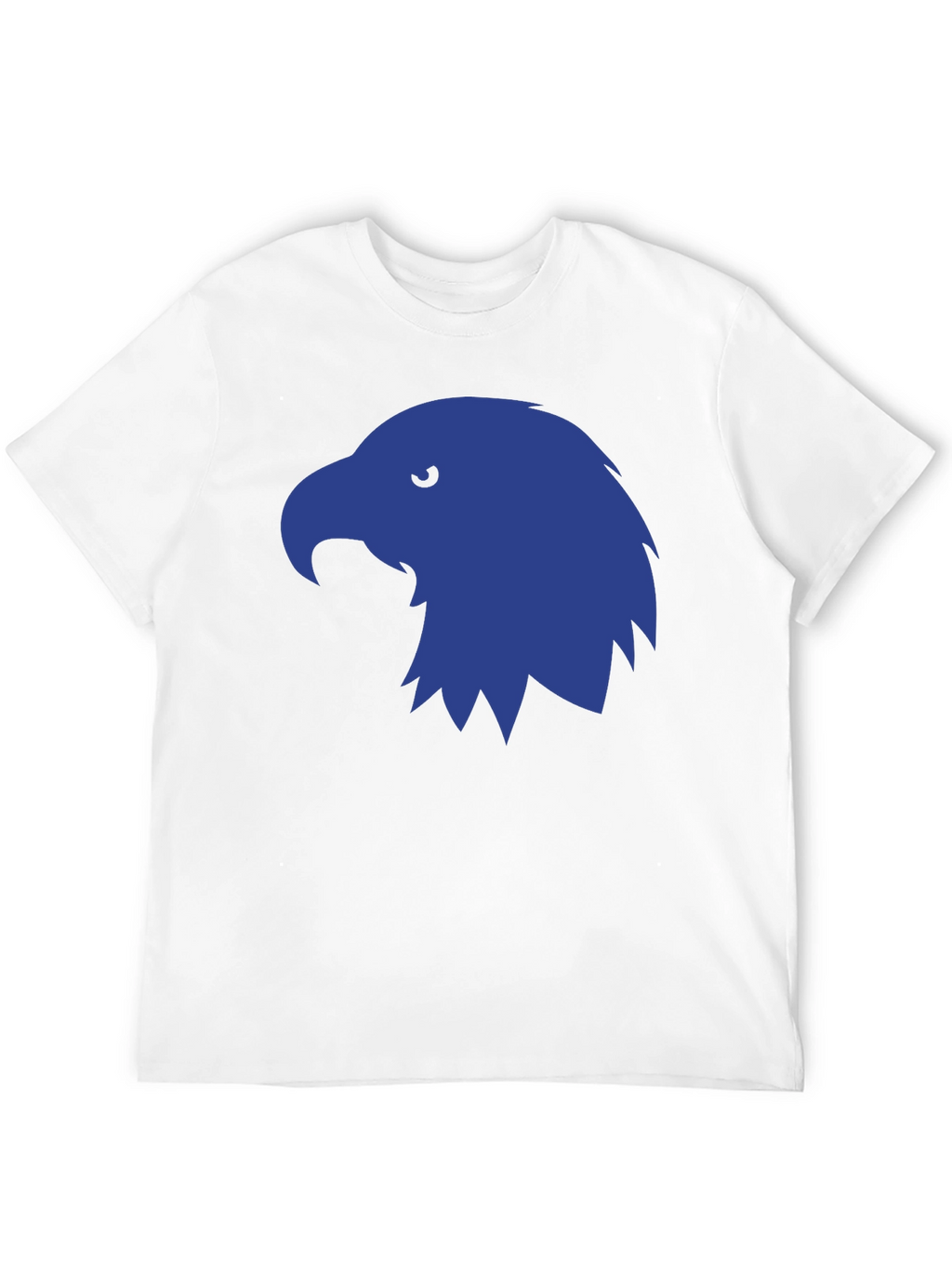 Mens Black T-Shirt with Blue Eagle Graphic